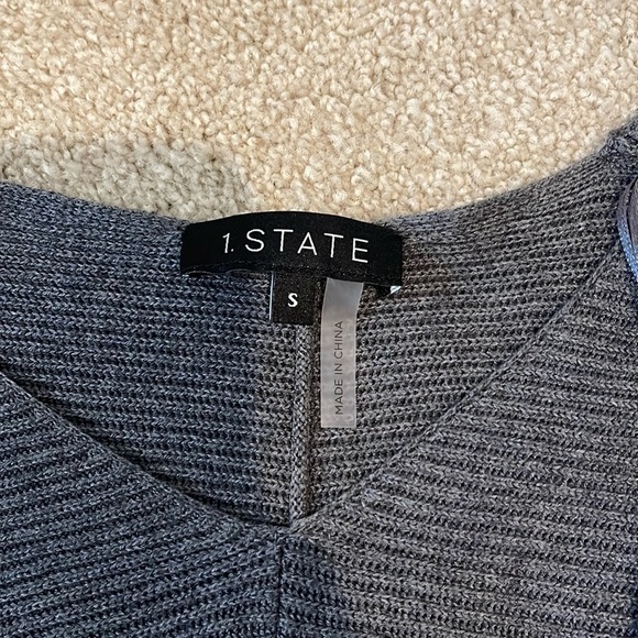 NWOT 1. State rib-knit bubble sleeved sweater s - Picture 2 of 6